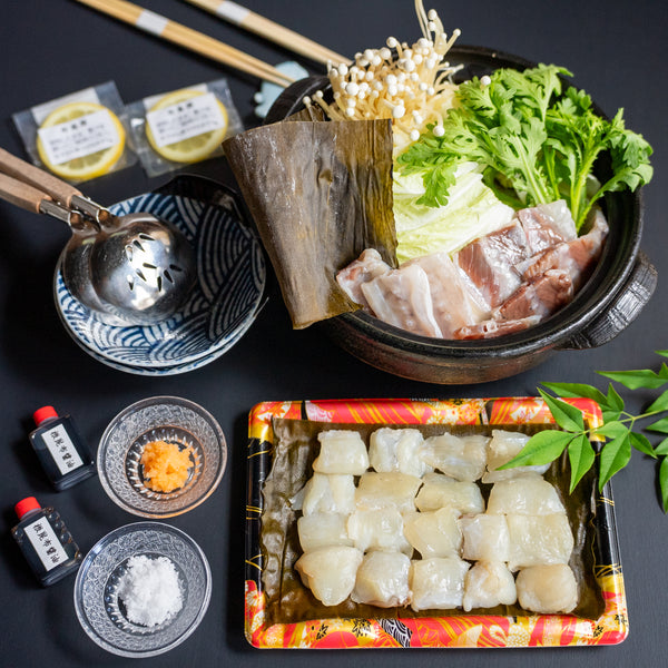成城ふぐアトリエ ｜半生で食べる厚切り刺身のような昆布締めちり