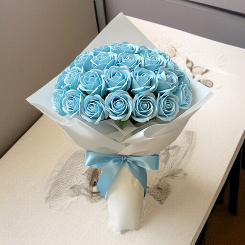 SAVON ROSE｜スカイブルー S(50本) サヴォンローズ 花束