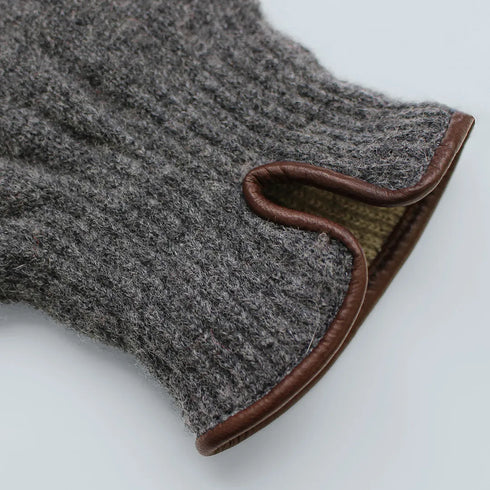 KURODA｜No.BR92301M4【MEN】 Knit - Italian Sheep Piping Dark Gray
