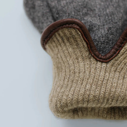 KURODA｜No.BR92301M4【MEN】 Knit - Italian Sheep Piping Dark Gray