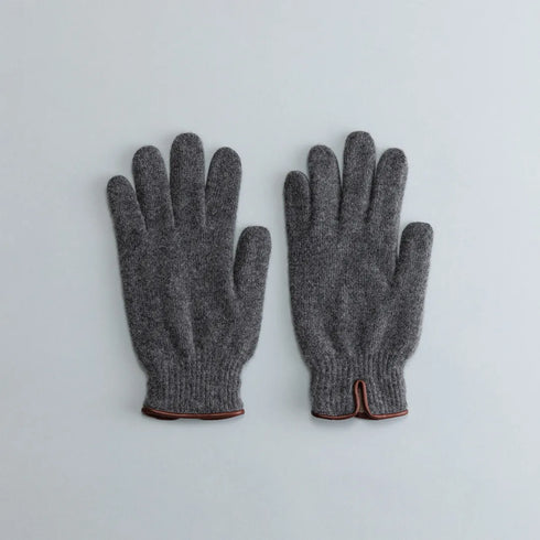 WOMEN Knit - Italian Sheep Piping Dark Gray