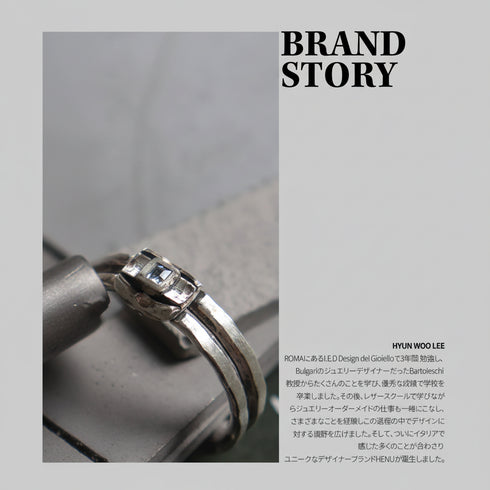 HENU｜D.F RING｜Diamond & Silver Ring