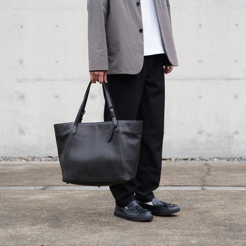 フェティア｜シュリンクレザー　横型トートバッグ F23-102【入荷は12/11以降】