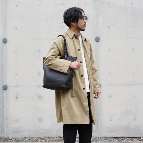 フェティア｜シュリンクレザー　縦型トートバッグ F23-101 【入荷は12/11以降】