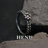 HENU｜D.S RING | Diamond & Stitch Silver Ring