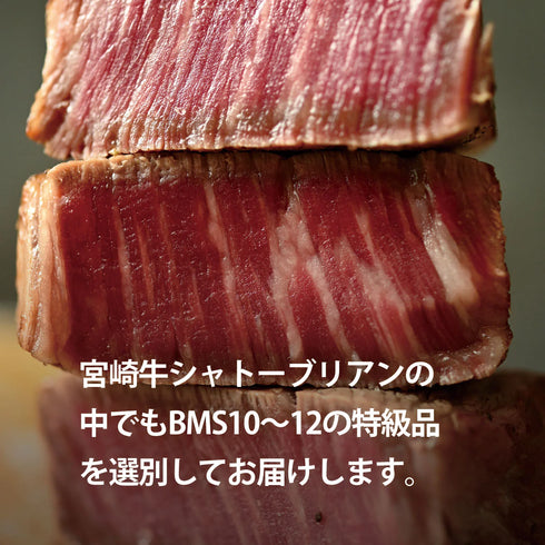 JAPAN CAVIAR｜ミヤチク 宮崎牛 A5 シャトーブリアン 120g×2枚セット