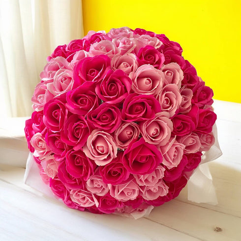 SAVON ROSE｜ダブルピンク M(70本) サヴォンローズ 花束