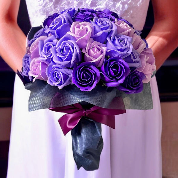 SAVON ROSE｜パープルミックス M(70本) サヴォンローズ 花束
