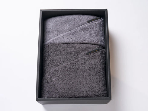 育てるタオル｜MARQUE グラン+ドゥミ(バスタオル+ミニバスタオル)セットBOX