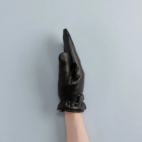 KURODA｜No.BR14201M4 【MEN】 Italian Sheep Belted- Touch Panel 24cm Black