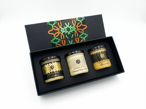 Honey & Honey｜生はちみつギフト3点セット ボックス入り（はちみつ、プロポリス）