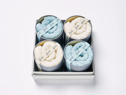 育てるタオル｜メニーfeel setD フェイスタオル 4枚セット