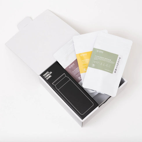 ISSO TEA｜ISSO巡る茶 & トラベルタンブラー ギフトボックス［リーフ］