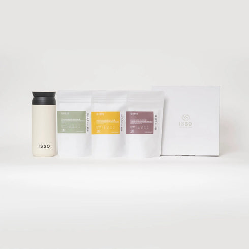 ISSO TEA｜ISSO巡る茶 & ISSOトラベルタンブラー ギフトボックス ［ティーバッグ］