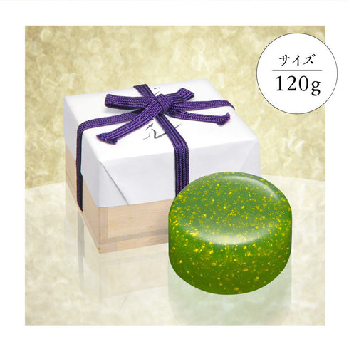 洗顔石鹸 ジェイド・クリスタル 120g 桐箱入り 高貴石鹸 麗月 Reigetsu | ジェイドクリスタル 120g 桐箱入り – 高級