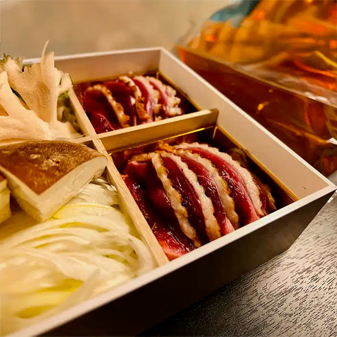 料理魚石 RYORI UOISHI｜安土信長葱と近江鴨の鍋セット