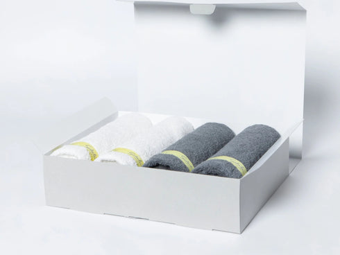 育てるタオル｜yellow ribbon body(スポーツタオル) 4枚セット